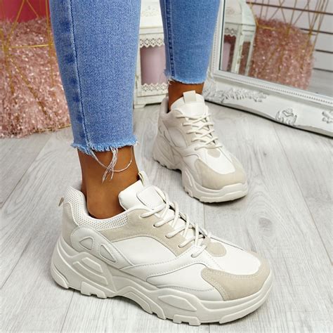 chunky heel sneakers for women.